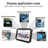 LESOWN E120-A01GBR Embedded Display Raspberry Pi 12 Inch 1024x768 LCD Open Frame Touch Monitor Panel Mount for Factory Automation TV CCTV PC