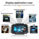 LESOWN E125-F01GBT 12.5 Inch 16:9 1920x1080 Industrial Panel Mount Display Factory Automation Embedded Monitor with VGA/HDMI/USB for Laptop