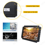 LESOWN E120-A01GBR Embedded Display Raspberry Pi 12 Inch 1024x768 LCD Open Frame Touch Monitor Panel Mount for Factory Automation TV CCTV PC