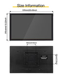 LESOWN N215-E02T/N215-E03T 21.5 inch Touchscreen Monitor 1080P FHD VESA 100 Mount Industrial LCD Screen Display HDMI VGA  Black White