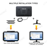 LESOWN E125-F01GBT 12.5 Inch 16:9 1920x1080 Industrial Panel Mount Display Factory Automation Embedded Monitor with VGA/HDMI/USB for Laptop