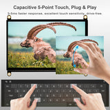 LESOWN R7HS/R7HS-T 7inch Capacitive Touchscreen 1024x600 HDMI Display wich Case