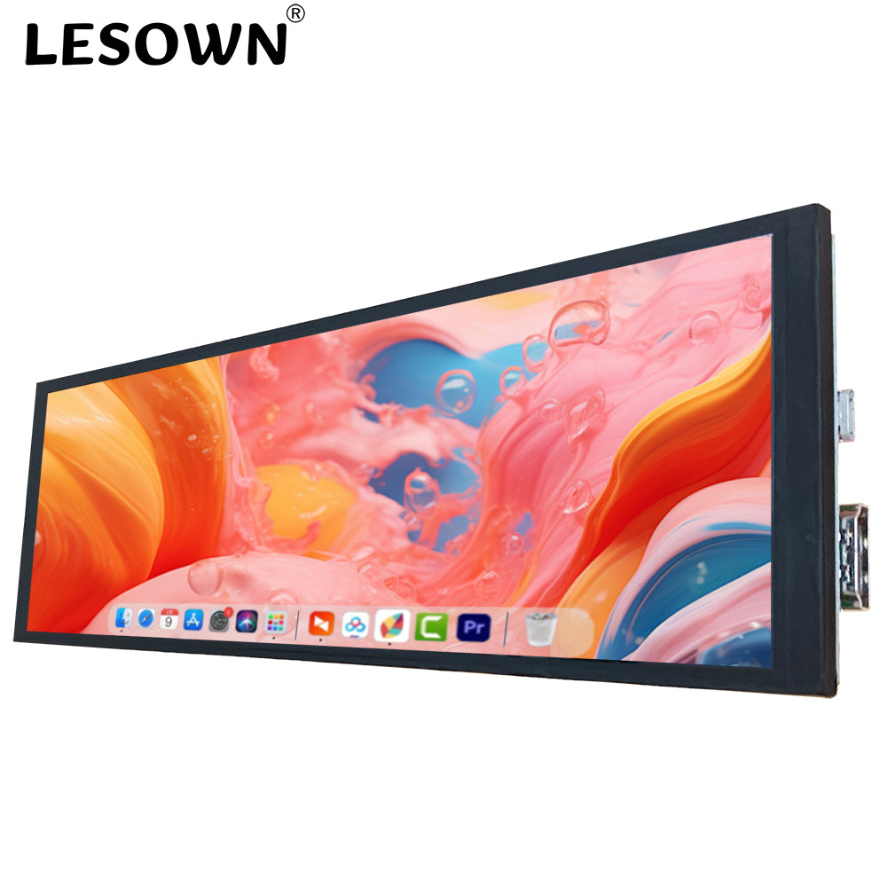 LESOWN M79-A01S M79-A01T 7.9 Inch Long Strip HDMI Display 400x1280 IPS Bar GPU Temperature Monitoring Display