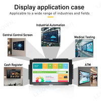 LESOWN E236-C01GBT 23.6in 1920x1080 IPS LCD Embedded Display Open Frame Multi-Touch Screen Industrial for Medical Equipment Digital Signage