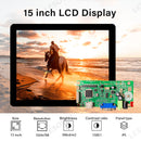 LESOWN M150-A01T HD 1024x768 IPS Wide Screen 15 inch 1500:1 Full Viewing HMDI VGA LCD Touchscreen Display Module for Intelligent Central Control