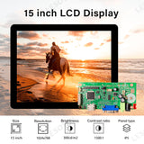 LESOWN M150-A01T HD 1024x768 IPS Wide Screen 15 inch 1500:1 Full Viewing HMDI VGA LCD Touchscreen Display Module for Intelligent Central Control