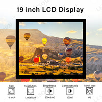 LESOWN M190-A01T Touch Wide Screen 19 inch HDMI VGA Interface 1280x1024 IPS LCD Panel LVDS 30PIN Display External Secondary Module