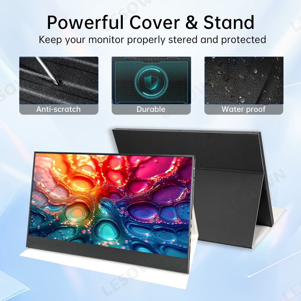 LESOWN P180GPR P180GPTR 18 inch 120Hz Portable USB C HDMI Monitor 1920x1200 Laptop Screen Extender