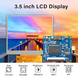 LESOWN M35-A01S 3.5 inch Small Screen LCD Panel Display 54PIN Resolution 640x480 HD IPS HDMI USB Powered Module for Computer PC Laptop