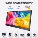 LESOWN P125GPS/P125GPT 12.5 inch LCD Portable Monitor USB C HDMI Capacitive Touchs IPS Display for Gaming Computer