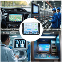 LESOWN E150-C02GBT-1 15 Inch Industrial Open Frame Embedded Display 1024x768 IPS LCD Capacitive Multi-Touchscreen for CCTV Digital Signage