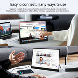 LESOWN P156K UHD 3840x2160 USB C HDMI 4K Touchscreen LCD Monitor 15.6 inch Portable External IPS Secondary Screen Laptop PC Display