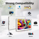 LESOWN P50CW 5-inch Mini Monitor Small White LCD Display: Portable Second Screen for Laptops