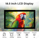 LESOWN M185-C02T 18.5 inch Laptop LCD Screen LVDS 60Hz 1920x1080 IPS Touch HDMI VGA Interface Full Viewing 1000:1 Display Module for Computer