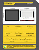 LESOWN M104-A01T 10.4 inch 1024x768 LCD Display 560cd/m2 LVDS 30PIN Touch Screen Capacitive IPS Small Assembly Module for Windows PC