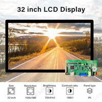 LESOWN M320-A01T 32 inch LCD Panel 1920x1080 IPS Full High Definition Touch Screen LVDS HMDI VGA DC12V 3A Display Module with Driver Board