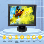 LESOWN N140 14 inch Portable Industrial Monitor 1024x768 VESA LCD VGA Display for Security Cameras