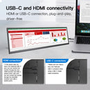 LESOWN P127GHR 12.7 inch Stretched Bar Monitor 100%sRGB 120Hz 2880x864 IPS DIY Strip Secondary Monitor