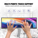 LESOWN P126GPT 12.6 inch USB C Stretched Bar LCD Monitor HDMI Touchscreen Portable Display Extended