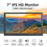 LESOWN MP70S-NGD01A 7.0inch USB Flash Drive Video Advertising Player TFT-LCD 1024x600 IPS Interactive Digital Signage for &nbsp;Kali Raspberry Pi