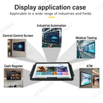 LESOWN E173-C01GBT Open Frame 17.3in Embedded Industrial Panel-Mount Monitor 1080p Touchscreen with VGA/HDMI/Audio/USB(touch) for Laptop