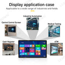 LESOWN E215-C01GBT Embedded 21.5 Inch 1080p Industrial Monitor 1920x1080 IPS Touch Monitor Panel Mount with VGA/HDMI/Audio/USB(touch) for TV