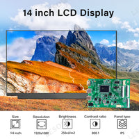 LESOWN M140-A01T IPS Laptop LCD Screen 14 inch NV140FHM-T0A Display Panel 1920x1080 Full HD eDP 40PIN HDMI-compatible USB-C Touchscreen Module