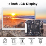 LESOWN M50-A01S 5 Inch LCD Screen 800x480 HD Resolution IPS TTL 40PIN HDMI-compatible Small mini DIsplay Module with Control Board for Camera Raspberry Pi