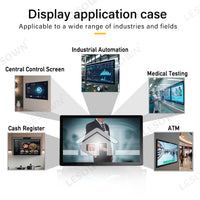 LESOWN E270-G01GBT Open Frame 27 Inch Industrial Embedded Win-10 PC Monitor 1920x1080 IPS Panel Mount Display Wide Temperature Range for TV