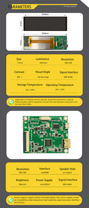 LESOWN M79-A01S M79-A01T 7.9 Inch Long Strip HDMI Display 400x1280 IPS Bar GPU Temperature Monitoring Display