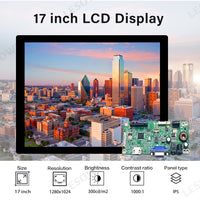LESOWN M170-A01T 17 inch Touch Display Original LCD Screen 1280x1024 IPS High Resolution HDMI VGA Ports DC12V 2A Module with Driver Board
