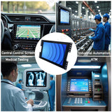 LESOWN E101-C01GBTE Small Embedded 10.1 Inch Display 600-1000cd/m² 1280x800 IPS LCD Screen with VGA/HDMI/USB(touch) for TV CCTV