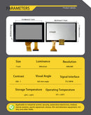 LESOWN M70-A01T Tiny Screen 7 inch 800x480 LCD Display HDMI-Compatible VGA with Driver Board Touchscreen Module for Digitizer Computer