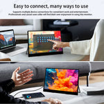 LESOWN P133K 13.3 inch 4K Portable Monitor UHD 3840x2160 IPS LCD Touchscreen VESA Extension Display for XBox PS4/5 Switch PC Laptop