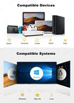 LESOWN P141GMS 14.1 inch Long Portable Monitor 4K Ultra Wide USB C HDMI IPS Laptop PC External LCD Monitor