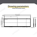 LESOWN M145-A01T Long Stretched Screen 14.5 inch IPS Touch 2560x720 QHD 1500:1 USB-C HDMI Strip Bar Secondary Display LCD Panel Module