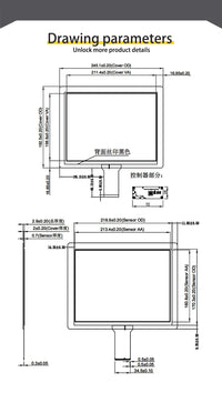LESOWN M104-A01T 10.4 inch 1024x768 LCD Display 560cd/m2 LVDS 30PIN Touch Screen Capacitive IPS Small Assembly Module for Windows PC