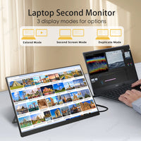 LESOWN P160KHR 16 inch Gaming Monitor 120Hz 2.5K  Display USB-C HDMI 16:10 Ultra Slim Portable Monitor