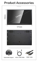 LESOWN P70C mini Wide Screen 7 inch IPS 1024x600 with Speakers Portable PC Monitor Extender