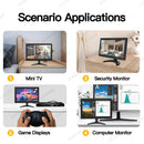 LESOWM N97-D01S 9.7 inch VGA Monitor Full HD 1024x768 LCD Resistive Screen VESA Display with Speakers