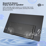 LESOWN P140KPS/P140KMS 14 inch 4K Portable Monitor Wide Screen USB-C Display with Holder for Laptop Phone Xbox PS4 PS5 Switch