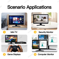 LESOWN N185 Industrial Resistive Capacitive Touch Screen LCD Monitor 18.5 inch  FHD VESA HDMI USB Display