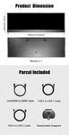 LESOWN P141GMS 14.1 inch Long Portable Monitor 4K Ultra Wide USB C HDMI IPS Laptop PC External LCD Monitor