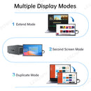 LESOWN P101D-T Small USB C 10.1 inch Monitor 1024x600 Touchscreen Display Aida64 PC Temperature Monitoring