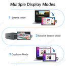LESOWN P101C 10.1 inch Portable Monitor mini HDMI 1024x600 Portable Display with Speakers for PC Windows
