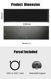 LESOWN P88D-T Touch Screen Long Display 8.8 inch 480x1920 600cd/m2  IPS Wide Extender Screen with Stand