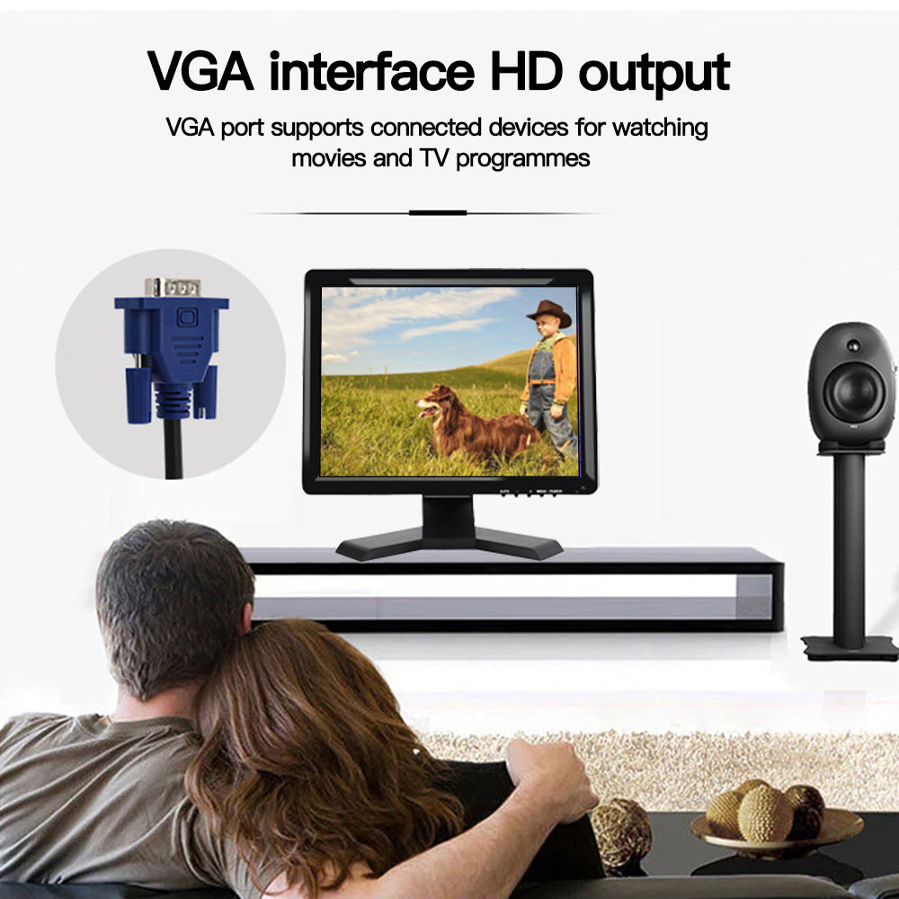 LESOWN N150 Camera Monitor 1024x768 Display Touch VGA 15 inch Monitor Build in Speakers Earphone Jack