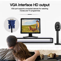 LESOWN N150 Camera Monitor 1024x768 Display Touch VGA 15 inch Monitor Build in Speakers Earphone Jack