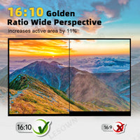 LESOWN P180GPR P180GPTR 18 inch 120Hz Portable USB C HDMI Monitor 1920x1200 Laptop Screen Extender