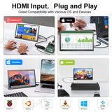 LESOWN P101C 10.1 inch Portable Monitor mini HDMI 1024x600 Portable Display with Speakers for PC Windows